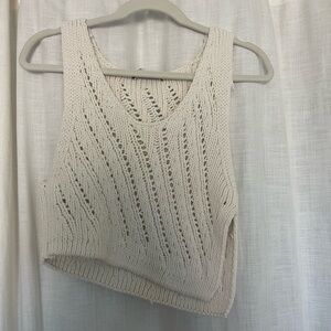 Zara Ivory Knit Top